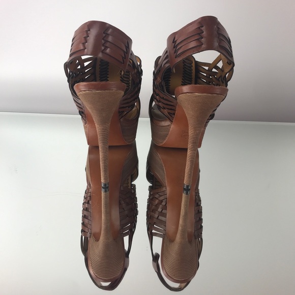 ERIC RUTBERG TRANSPARENT Basket Weave Summer Heel - Picture 6 of 8